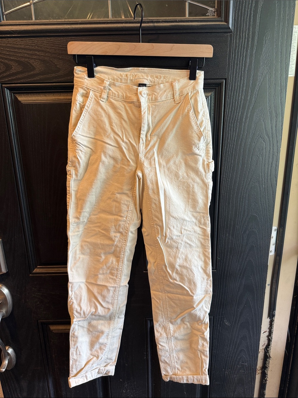 Women’s Cream Utility Cargo Pants